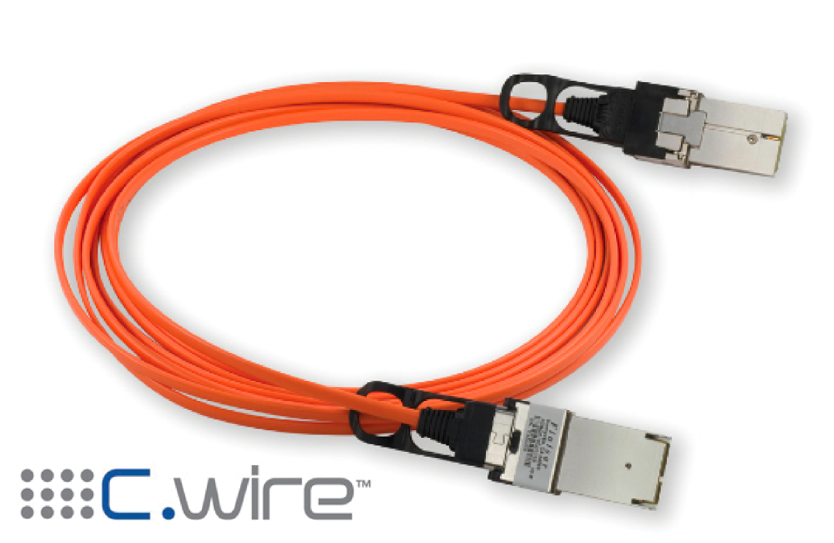FCBND14CD1C03 Finisar C.wire 150Gb/s 100GbE 5M 12-Channel CXP Parallel Active Optical Cable